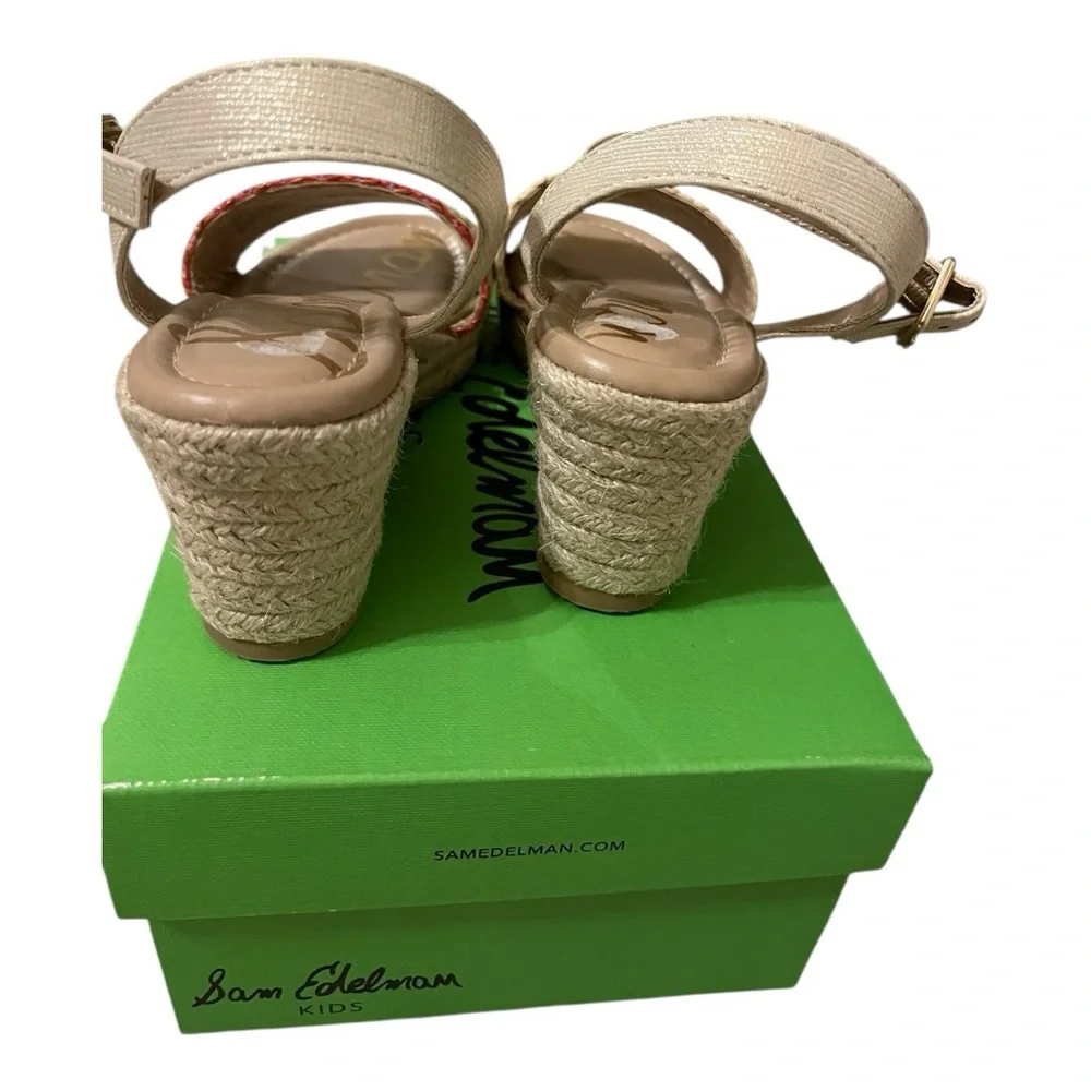 Sam Edelman Kids Lucia Band Espadrille Wedge Sandals – Multicolor – Size 2 – NWT